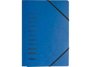 4013951004962 - Eckspannmappe DIN A4 3 Einschlagklappen 25 Stück blau