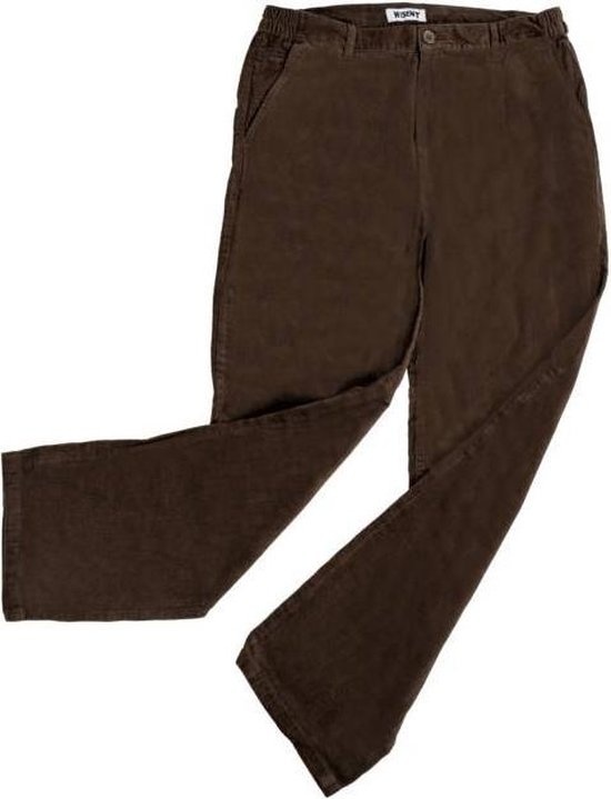 4014081024011 - Stretch-Cordhose mit elastischem Bund braun Größe 48