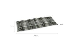 4014082045138 - Go-De Bankauflage 115x45cm grau-kariert 115 x 45 x 6 cm