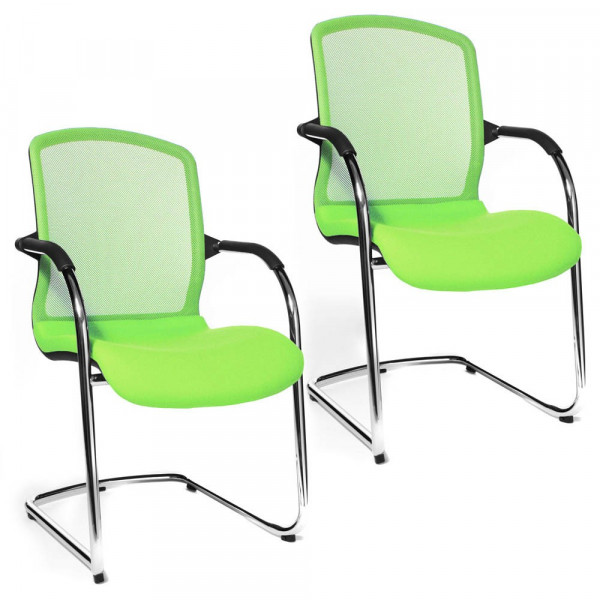 4014296037684 - 2 Open Chair 100 Besucherstühle grün 4014296037684 2 Stück