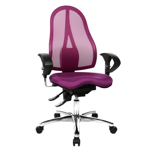 4014296066264 - Bürodrehstuhl Sitness 15 mit Armlehnen lila violett 4014296066264 Topstar