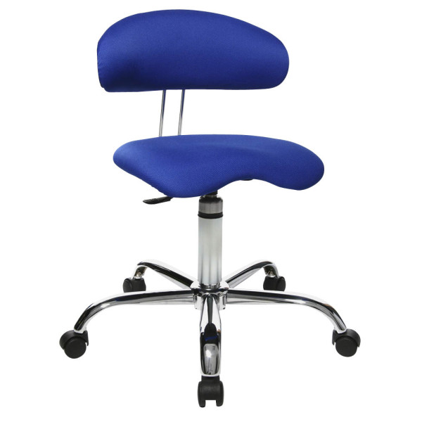 4014296112442 - Hocker ST290W56 Sitness 40 blau mit Rollen höhenverstellbar bis 110kg 4014296112442 Topstar