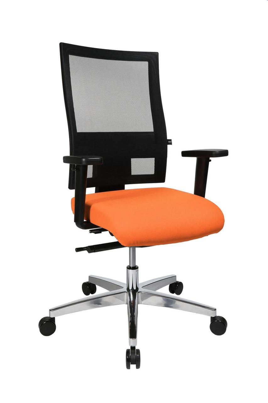 4014296205007 - Bürostuhl Profi Net 11 PS59H T34 orange schwarz alu Stoff