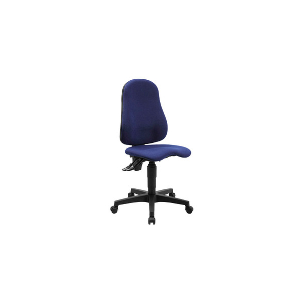 4014296213637 - Bürostuhl Ortho Point PO90G26 Stoff blau Gestell schwarz 4014296213637 Topstar