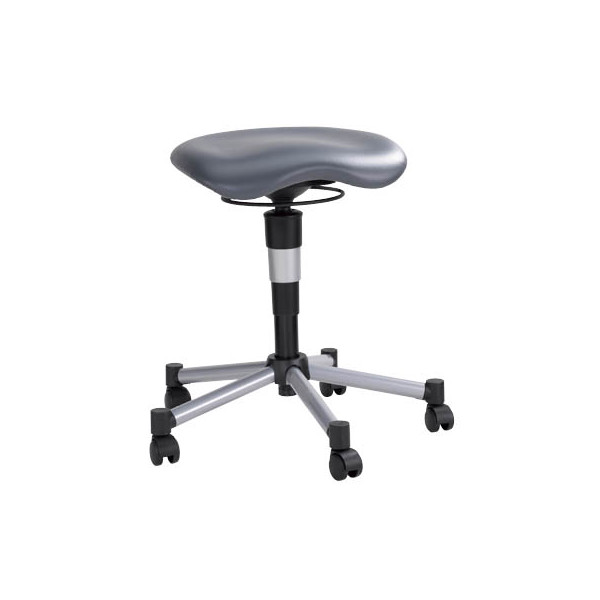 4014296220918 - Hocker BAL27S12 Body Balance 20 grau mit Rollen höhenverstellbar bis 110kg 4014296220918 Topstar