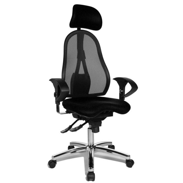 4014296226897 - Bürostuhl Sitness 45 ST99U L50X Stoff schwarz Gestell chrom