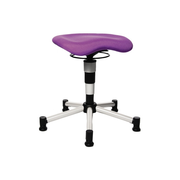 4014296242460 - Hocker BAL27G03 Body Balance 20 violett lila mit Rollen höhenverstellbar bis 110kg 4014296242460 Topstar