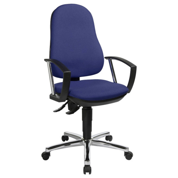 4014296416427 - Bürodrehstuhl Support P Deluxe blau 8179AG26 4014296416427 Topstar