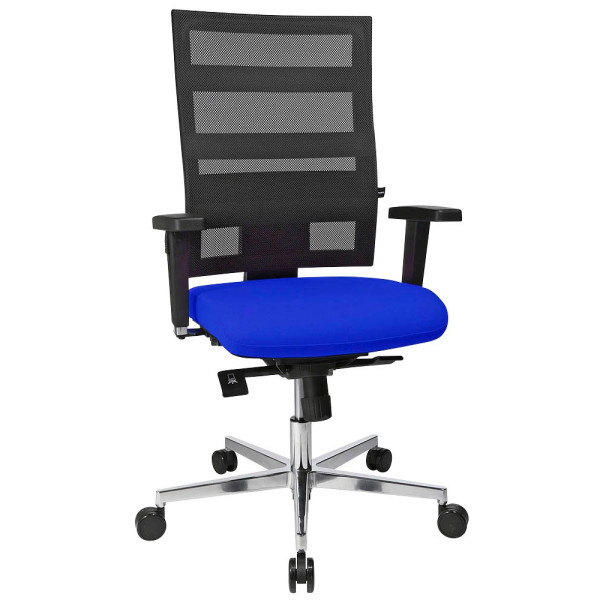 4014296528960 - Bürodrehstuhl Sitness X-Pander Plus mit Armlehnen blau SI959WG380 4014296528960 Topstar