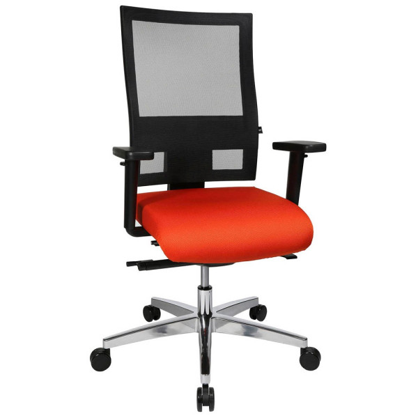 4014296559483 - Bürostuhl Sitness 60 PS69BH W54 orange schwarz alu Stoff