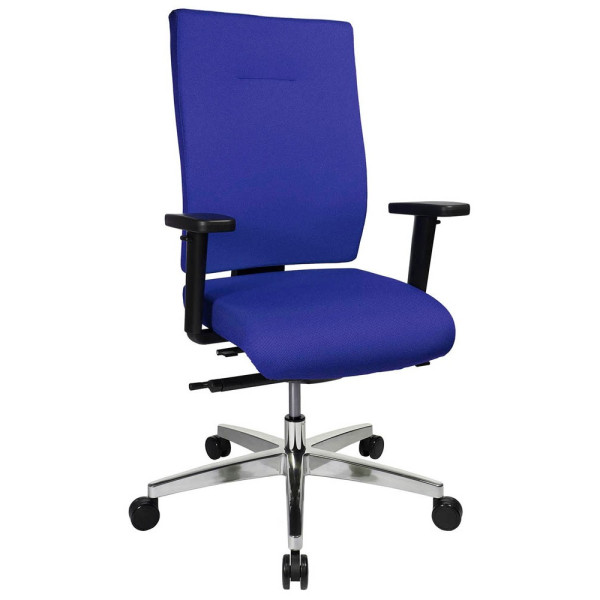 4014296559704 - Bürostuhl Sitness 70 PS79BH W56 Stoff blau Gestell alu