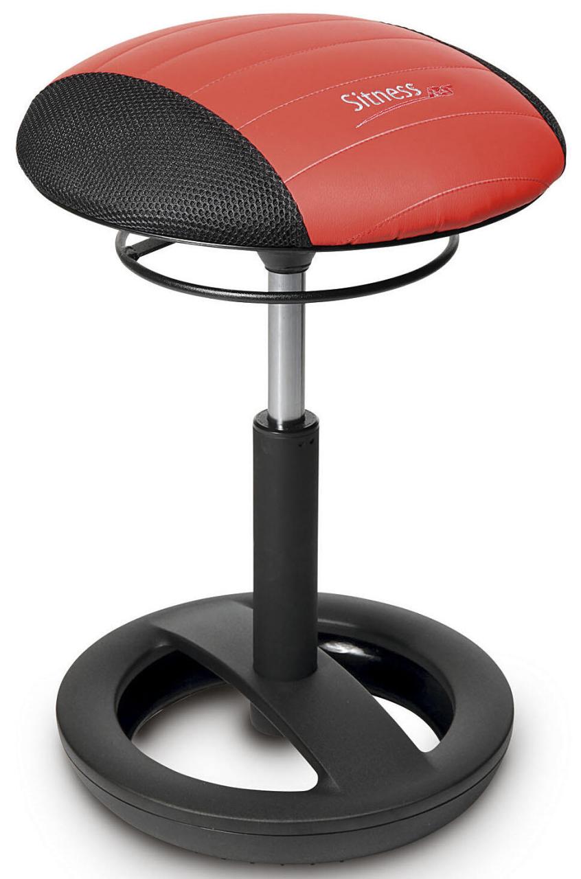 4014296629612 - Hocker SR20DA01 Sitness RS Bob rot schwarz höhenverstellbar bis 110kg 4014296629612 Topstar