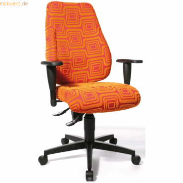 4014296647432 - Bürodrehstuhl Lady Sitness retro-orange