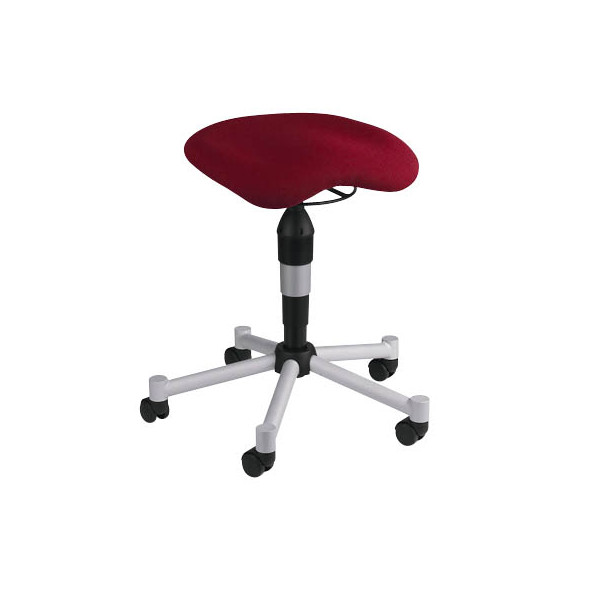 4014296656021 - Hocker BAL27T21 Body Balance 20 rot mit Rollen höhenverstellbar bis 110kg 4014296656021 Topstar