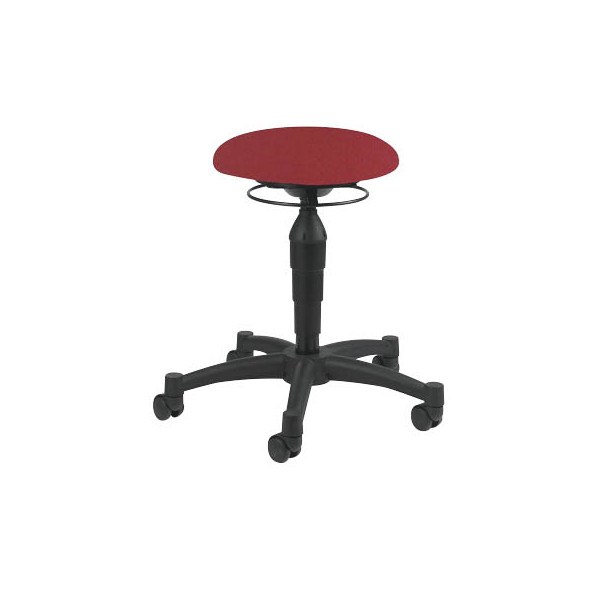 4014296656083 - Hocker BAL10T21 Body Balance 10 rot mit Rollen höhenverstellbar bis 110kg 4014296656083 Topstar