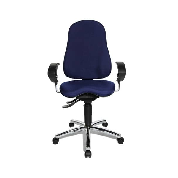 4014296658704 - Bürodrehstuhl Sitness 10 blau mit Armlehnen bis 110kg 4014296658704 Topstar
