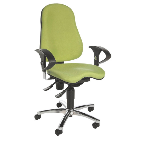 4014296684659 - Bürodrehstuhl Sitness 10 mit Armlehnen grün 4014296684659 Topstar