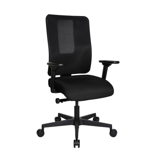 4014296750651 - Bürostuhl Sitness Open X (N) Deluxe OX300TW2 T200 Stoff schwarz Gestell schwarz