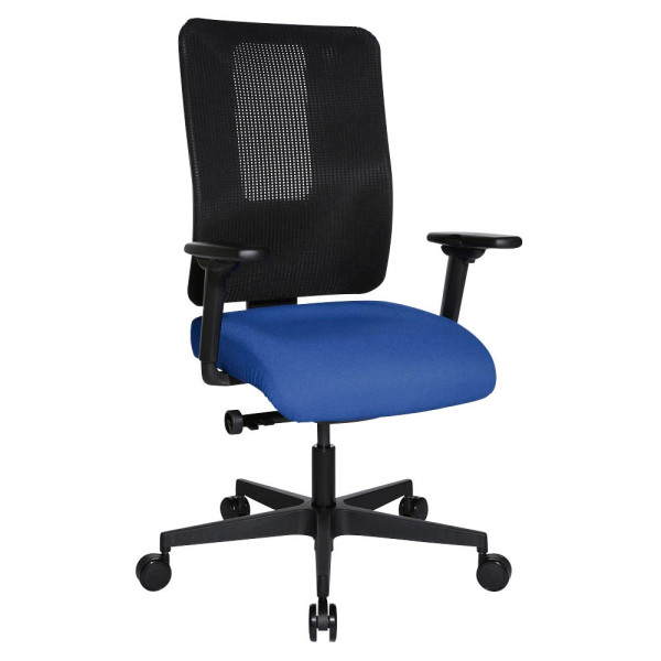 4014296750842 - Bürostuhl Sitness Open X (N) Deluxe OX300TW2 T260 blau schwarz schwarz Stoff