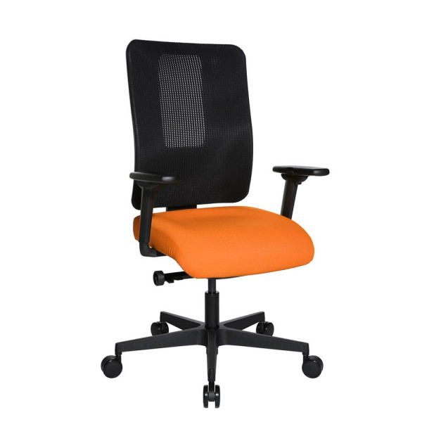 4014296750897 - Bürostuhl Sitness Open X (N) Deluxe orange   schwarz mit Armlehnen bis 110kg 4014296750897 Topstar