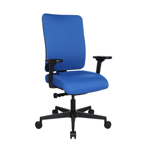 4014296751146 - Bürostuhl Sitness Open X (P) Deluxe OX600TW2 T26 Stoff blau Gestell schwarz