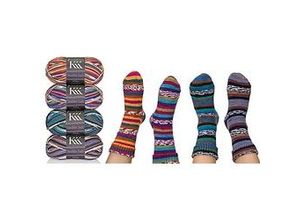 4014366215103 - Sockenwolle Sensitive Socks Color Stripes – für Wollallergiker