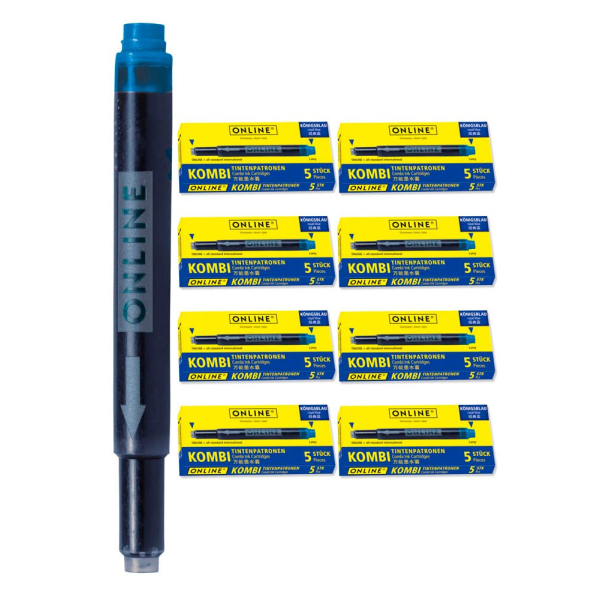4014421700490 - Kombi Tintenpatronen für Füller blau 4014421700490 40 Stück