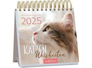 4014489133063 - Mini-Wochenkalender Katzenweisheiten 2025