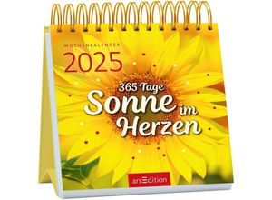 4014489133803 - Mini-Wochenkalender 365 Tage Sonne im Herzen 2025