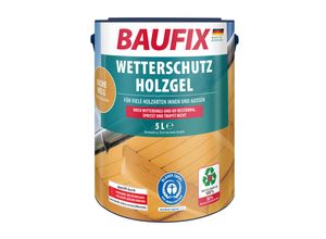 4014505032097 - BAUFIX Wetterschutz-Holzgel eiche hell seidenglänzend 5 Liter Holzlasur