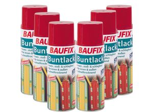 4014505034855 - BAUFIX Buntlack Spray rot 6er-Set