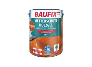 4014505036859 - BAUFIX Wetterschutz-Holzgel mahagoni seidenglänzend 5 Liter Holzlasur