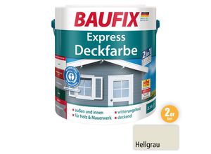 4014505042386 - BAUFIX 2in1 Express Deckfarbe hellgrau 25 L 2- er Set