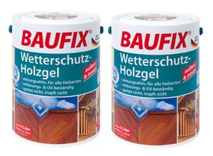 4014505052477 - BAUFIX Wetterschutz-Holzgel kastanie seidenglänzend 5 Liter Holzlasur