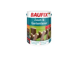 4014505063763 - BAUFIX Zaun- und Gartenlasur graphitgrau 5 Liter