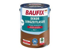 4014505064937 - BAUFIX Dekor Langzeitlasur anthrazitgrau seidenglänzend 5 Liter Holzlasur