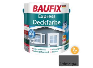 4014505065521 - Express Deckfarbe anthrazitgrau 25 l - anthrazitgrau - Baufix