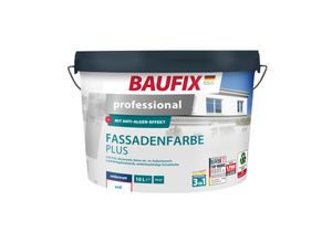 4014505066108 - BAUFIX professional Fassadenfarbe Plus weiss seidenmatt 10 Liter Außenwand Farbe