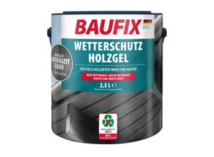 4014505071874 - BAUFIX Metallic Wetterschutz-Holzgel anthrazitgrau seidenglänzend 25 Liter Holzlasur