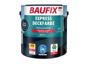 4014505077951 - BAUFIX Express Deckfarbe saphirblau matt 25 Liter Wetterschutzfarbe