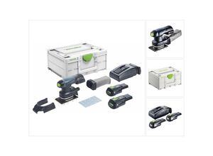 4014549415573 - Rtsc 400 30 I-Plus Akku Rutscher 18 v 80 x 130 mm Brushless ( 577686 ) + 2x Akku 30 Ah + Ladegerät + Systainer - Festool