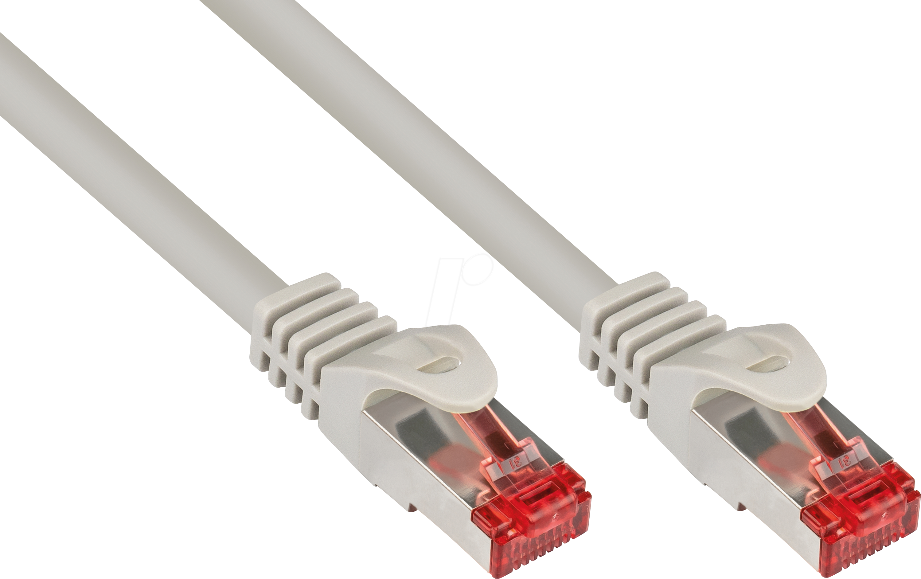 4014619008353 - Good Connections patch cable - 30 m - grey - Grau - 30 meter