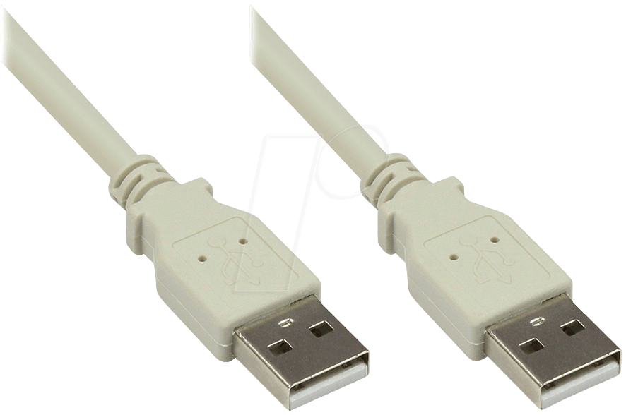 4014619018055 - GC 2212-AA1 - USB 20 Kabel A Stecker auf A Stecker grau 1 m