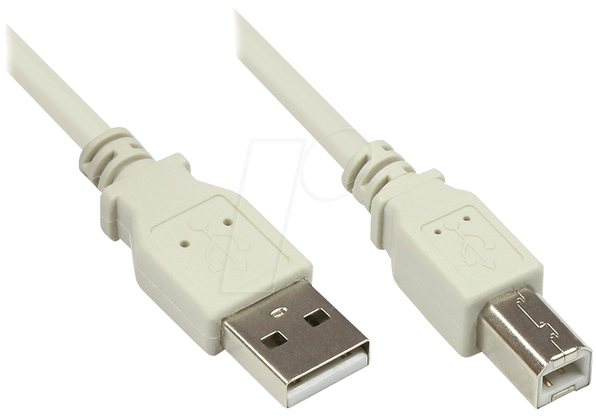 4014619042074 - GC 2510-3OF - USB 20 Kabel A Stecker auf B Stecker grau 3 m