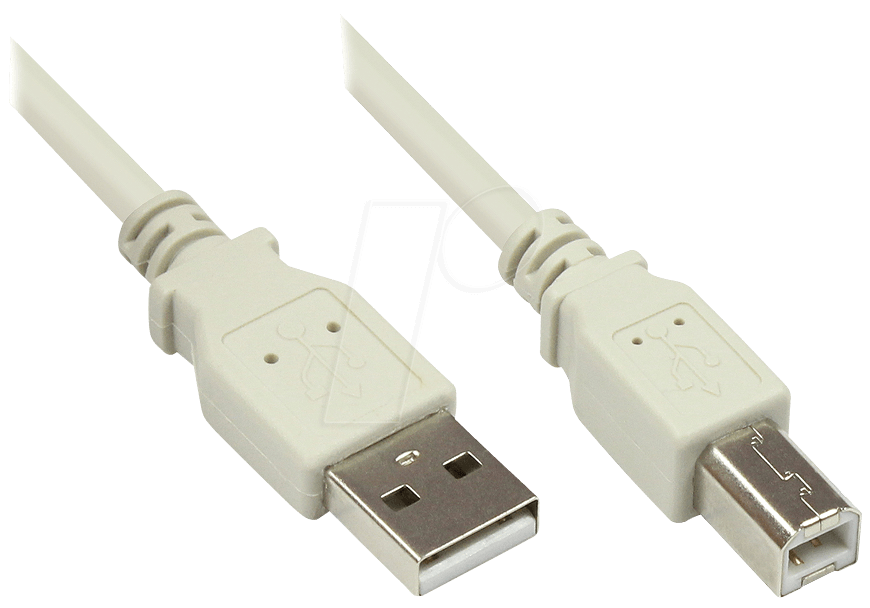 4014619042081 - GC 2510-5OF - USB 20 Kabel A Stecker auf B Stecker grau 5 m