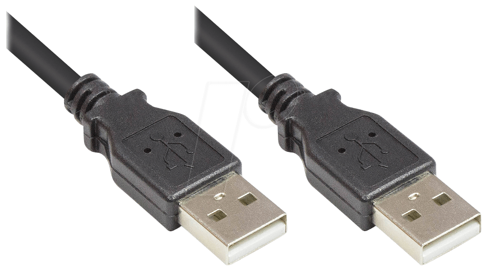 4014619165711 - GC 2212-AA05S - USB 20 Kabel A Stecker auf A Stecker schwarz 05 m