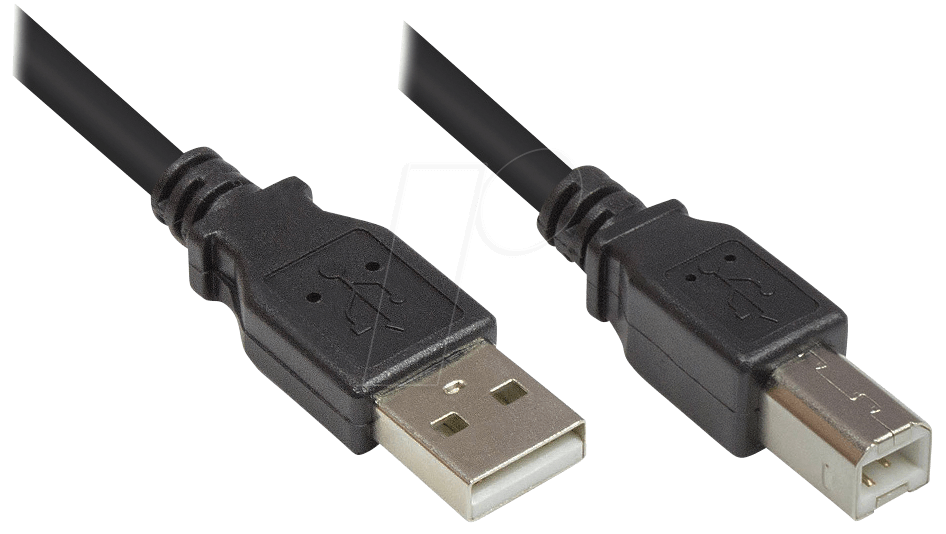 4014619165742 - GC 2510-1OFS - USB 20 Kabel A Stecker auf B Stecker schwarz 1 m