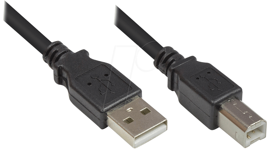 4014619176434 - - Anschlusskabel usb 20 Stecker a an Stecker b Schwarz 5m ® (2510-5OFS) (2510-5OFS)