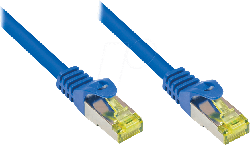 4014619324125 - Patch Netzwerkkabel Cat 7 s ftp blau 1m (8070R-010B) - Good Connections