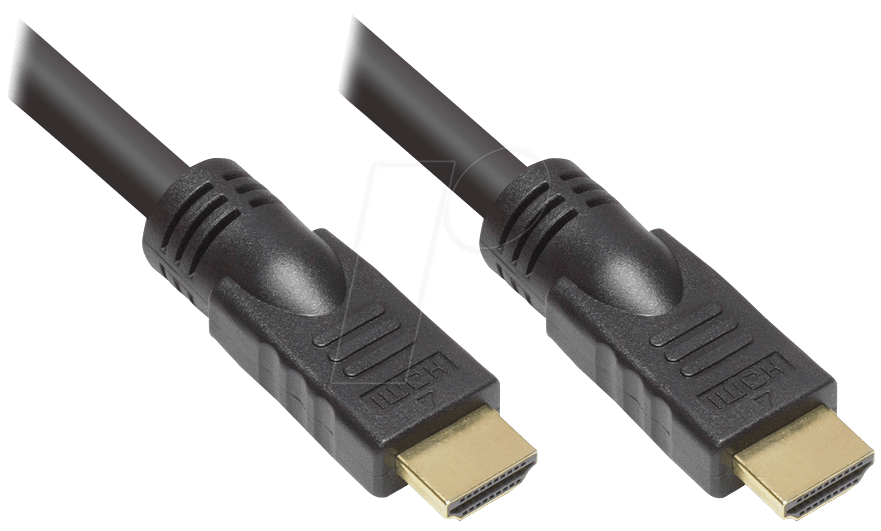 4014619344543 - HDMI High Speed Kabel 20m Ethernet vergoldet St St schwarz